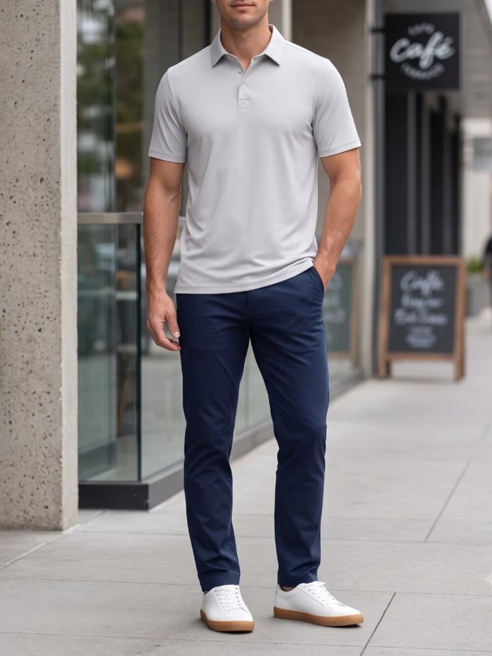 NEW Kirkland Mens 100% Peruvian Pima Cotton Polo NWT XL Gray Short Sleeve